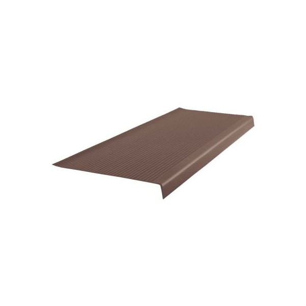 Roppe Vinyl Light Duty Ribbed Stair Tread Square Nose 12.41in x 72in Light Brown 72162P147 - main